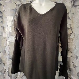 Ladies black long sleeve top